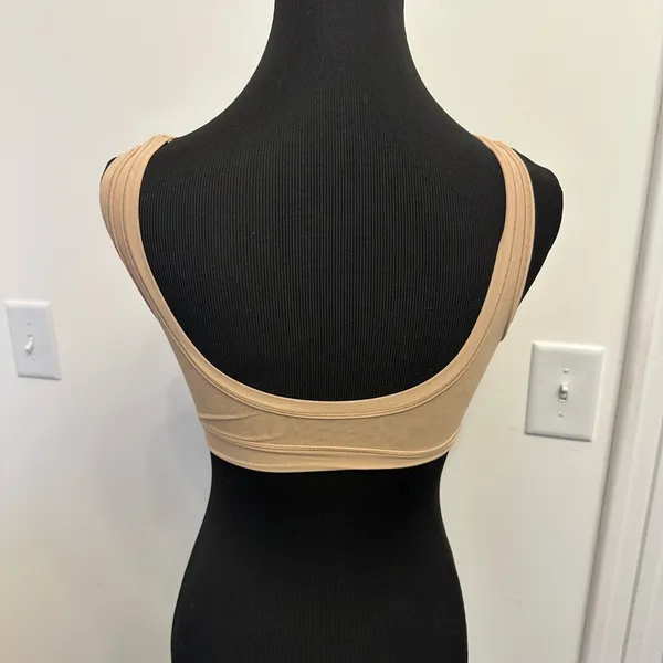 New ~ SKIMS ~ Women's Nude Wide Strap Summer Mesh Scoop Bralette Bra Small NEW - Image 6