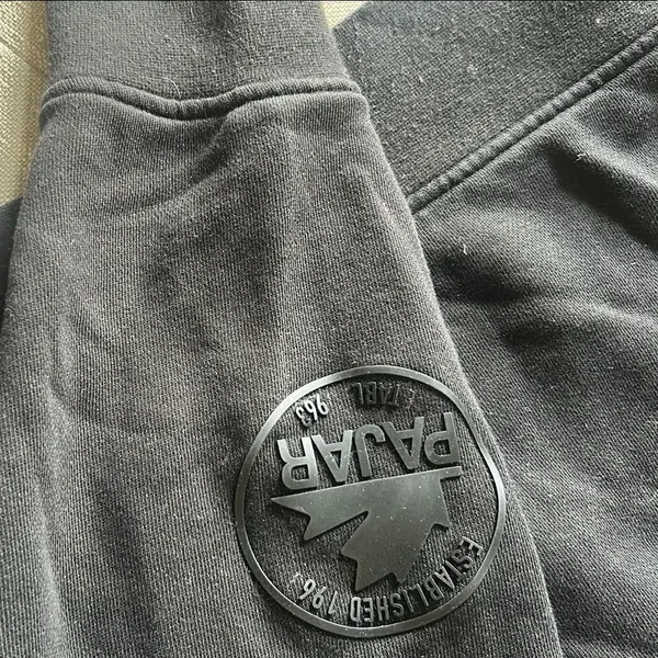 Pajar Canada Classic Black Crew Neck Logo Patch Size Medium - Image 3