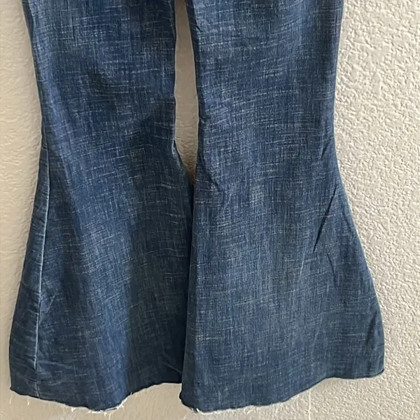 We the Free People High Waist Extreme‎ Flare Jeans Button Fly Stretch SZ 27 - Image 7