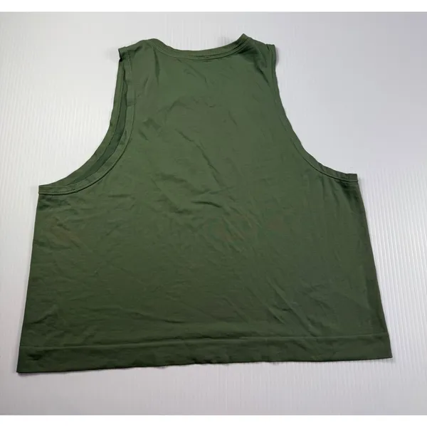By Avocado Cropped Tank Top Sleeveless Athletic‎ Olive Green Activewear - Image 4