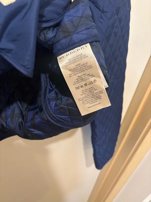 Blue Burberry coat  - Image 6