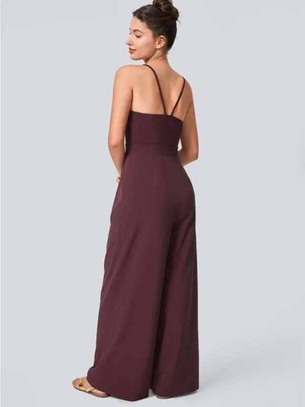 HALARA Plum Wide-Leg Jumpsuit - Image 2