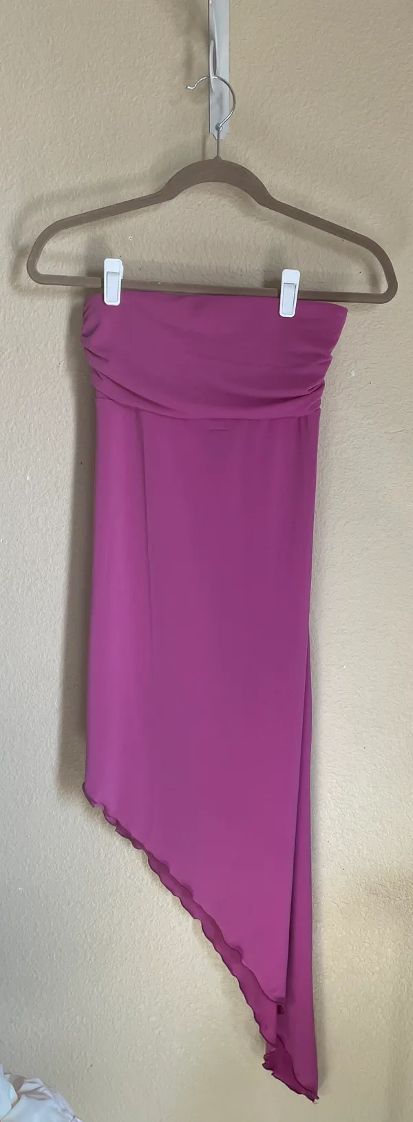 Urban Outfitters Y2K Asymmetrical Berry Midi Dress - Image 3
