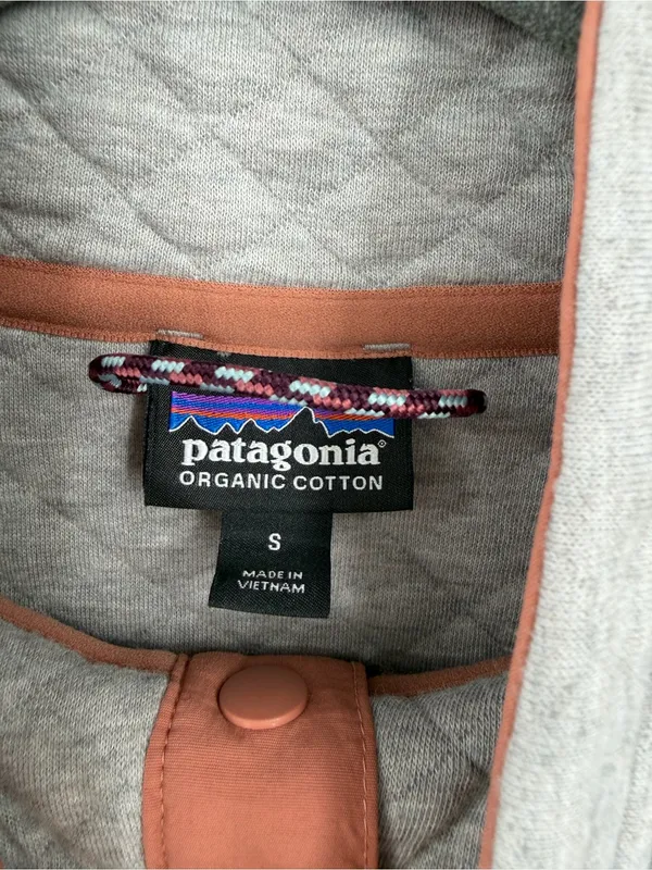 Patagonia Organic Cotton Quilt Snap-T Pullover Women’s Small Drifter Grey - Image 6