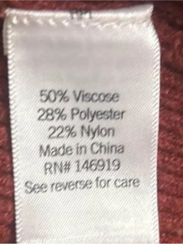 Nine West Rust Scoop Neck Ribbed Knit Sweater - Image 3