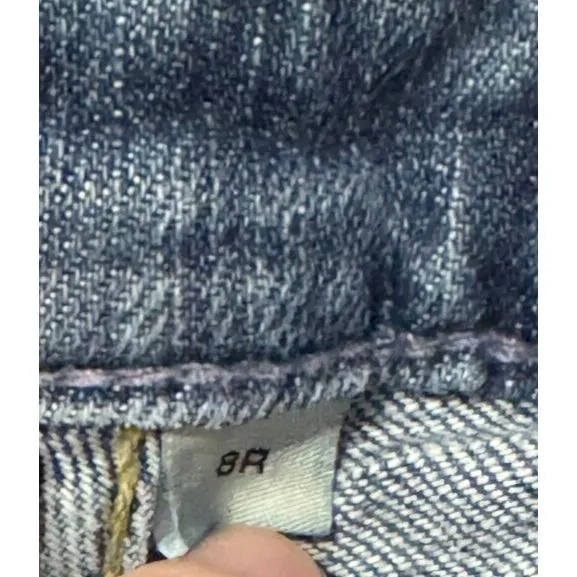 Gap Women's Jeans Flare Stretch Mid-Rise Medium Wash Denim Pants‎ Mexico Sz. 8R - Image 5