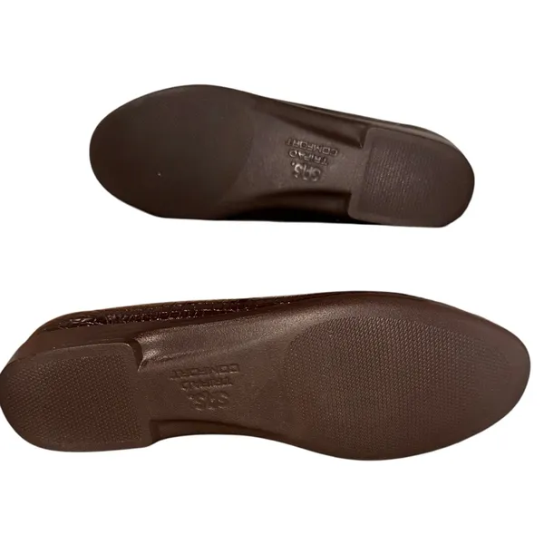SAS Tripad Simplify Brown Patent Crocodile Embossed Leather Loafers Women's 7.5‎ - Image 6
