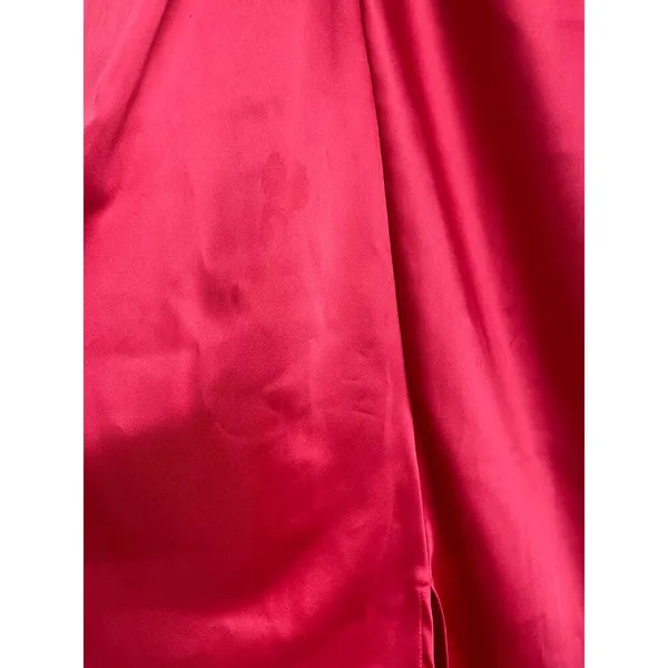 Tahari Bright Pink Slip Dress size Medium Wedding Guest Cocktail Slinky Summer‎ - Image 4