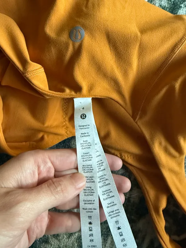 Lululemon Align Bodysuit Autumn Orange Size 4 - Image 5