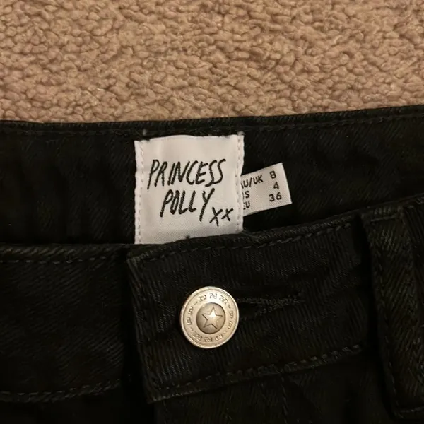 Princess Polly high rise black jeans 4‎ - Image 5