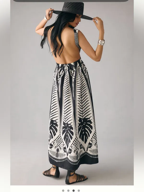 FARM Rio Macaw Elegance Open Back Maxi Dress - Image 2
