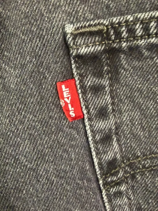 Levi’s Premium Baggy Dad Jeans W32 Black Big E High Rise 100% Cotton - Image 6
