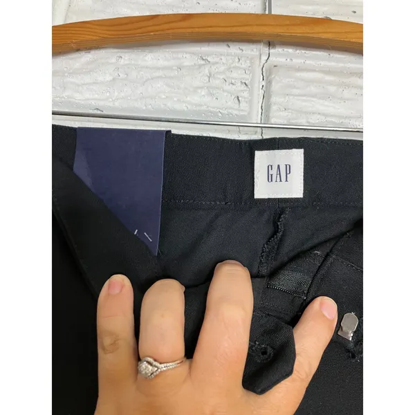 Gap High Rise Slim Boot Pants Women 10 Tall Black NWT Stretch Workwear - Image 5
