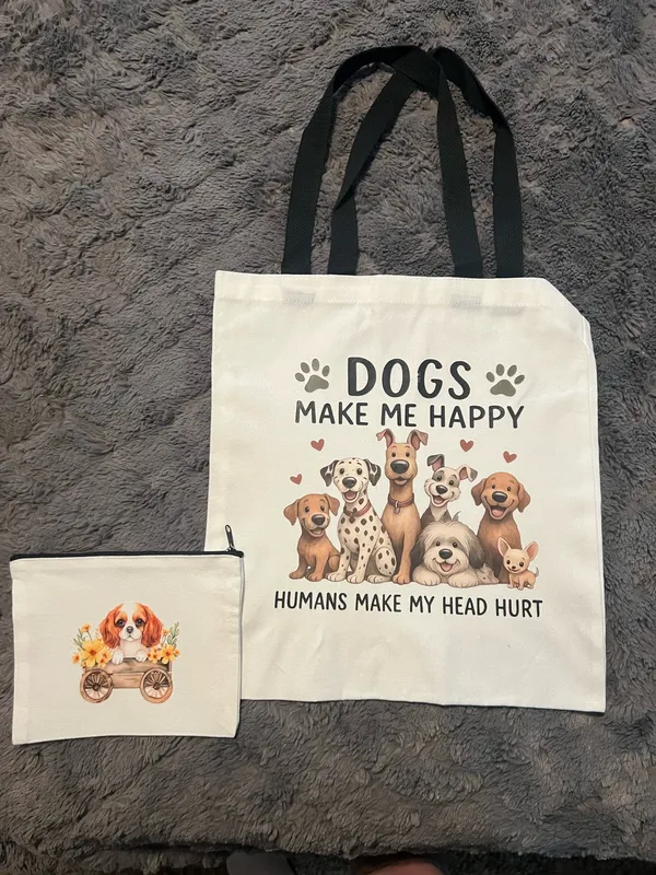 & Other Stories Women’s Extra Large Canvas Tote Bag and Mini Bag - Image 2
