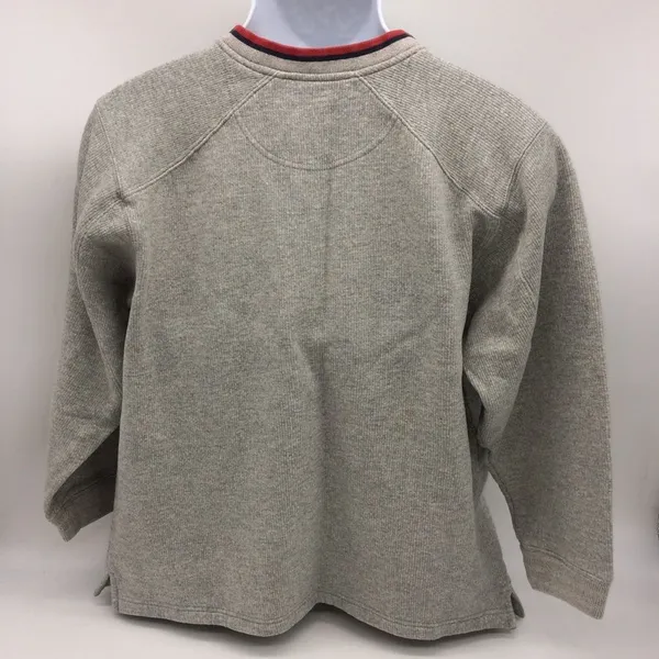 Disney Unisex Grumpy Gray w/Red/Black Trim Ribbed Textured Sweatshirt-Size Small - Image 2