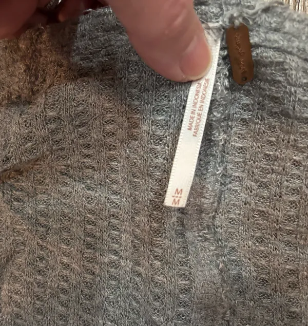Free People Ventura Waffle Knit top M - Image 3