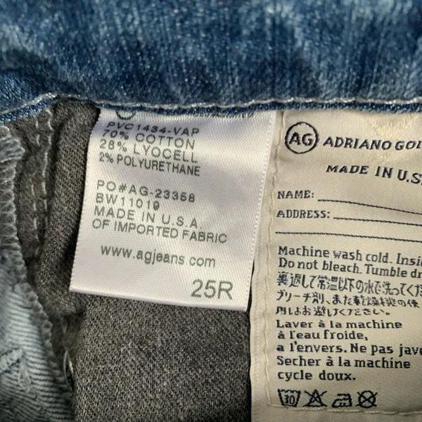Prima mid rise cigarette blue jeans size 25 Regular - Image 4