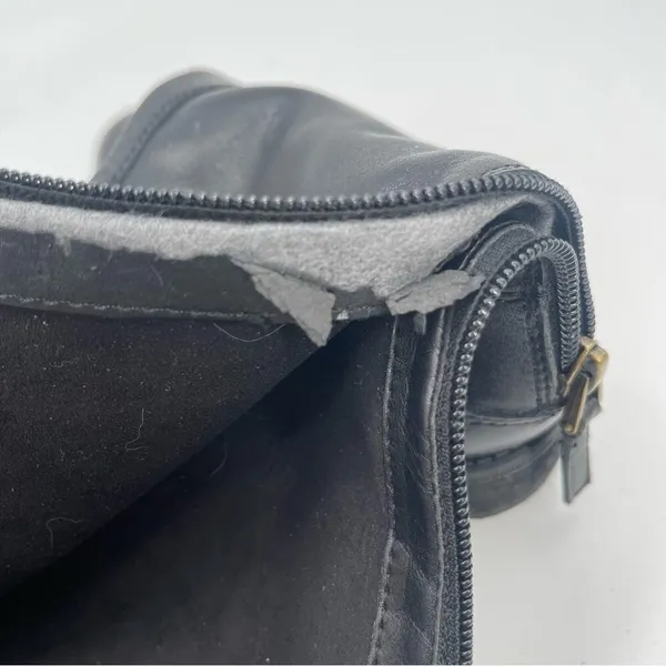 SAM EDELMAN Penny Boots Size 5 Black Leather New with * Flaws Tall Zipper Winter - Image 5