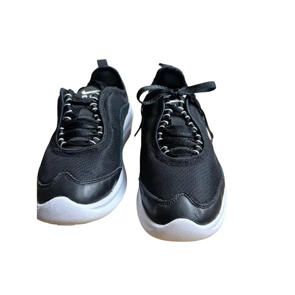 Nike Size 7 Womens Air Max Lace Up Running Shoes Black/White - Image 4