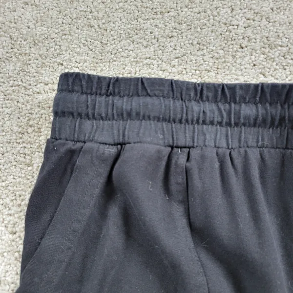 Splendid Sweatpants 2XL Black Hi Rise Drawstring‎ Tapered Leg Jogger Activewear - Image 6