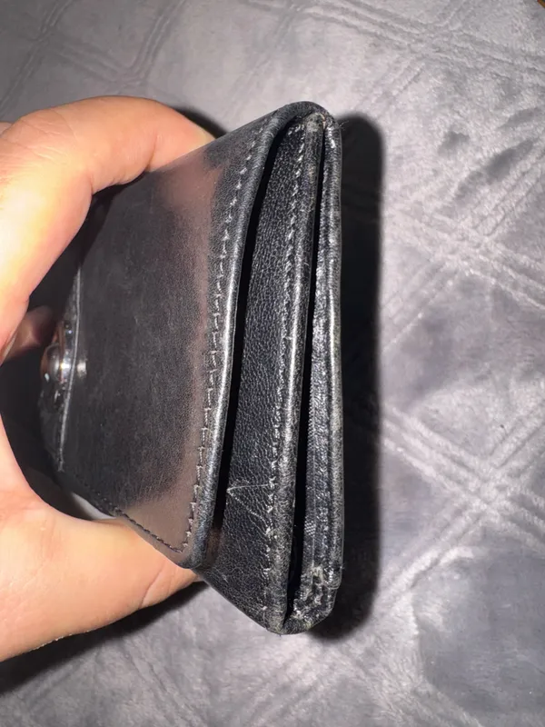 Wilson's Leather Black Leather fold Wallet - Image 8