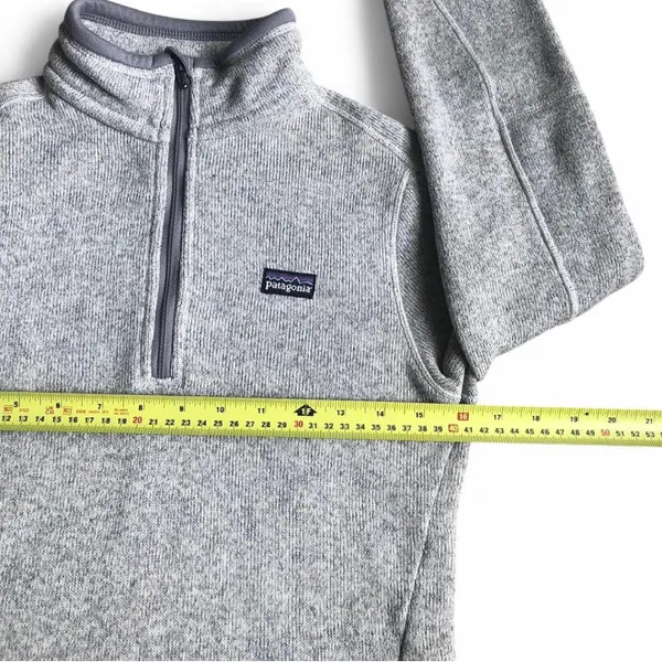 Patagonia Women's Better Sweater 1/4 Zip Fleece Gray Size XS - Image 6
