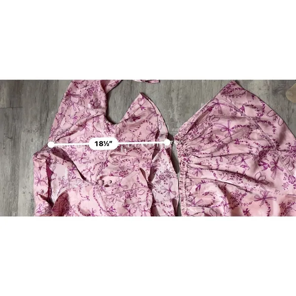 Free People Intimately Beauty Sleep Rose Pink Lounge Set S A4-0011 - Image 9