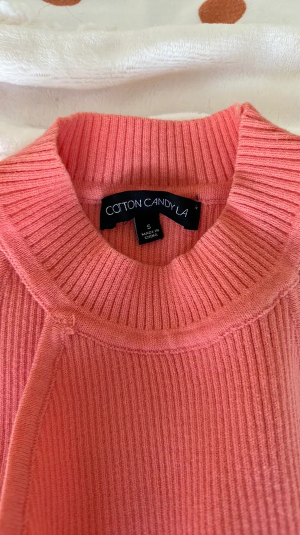 Cotton Candy LA Coral Mini Dress - Image 4