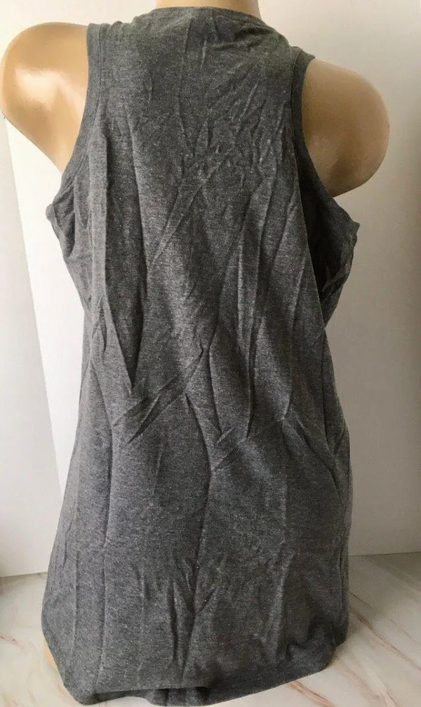 Sleeveless Tank Top, XL Gray - Image 2