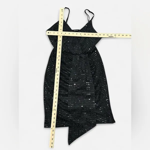 ⚪️ Vintage y2k cocktail mini dress women small Whimsigoth emo chic glam rock - Image 4