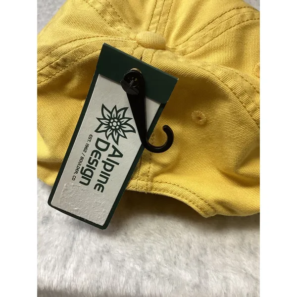 Alpine‎ Design Womens Cotton Washed Cap Golden Sunset Yellow Snapback OSFA - Image 5