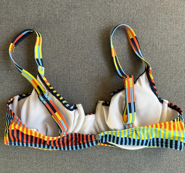 SheIn Rainbow Bikini Top - Image 3