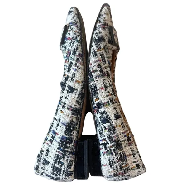 Tory Burch Gigi Tweed Pointed Toe Flats‎ Multicolor 6.5 - Image 7