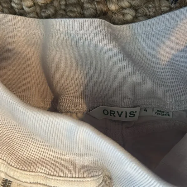 Orvis Tencel/Cotton Grey Cargo Capri Pant Size 4 - Image 5