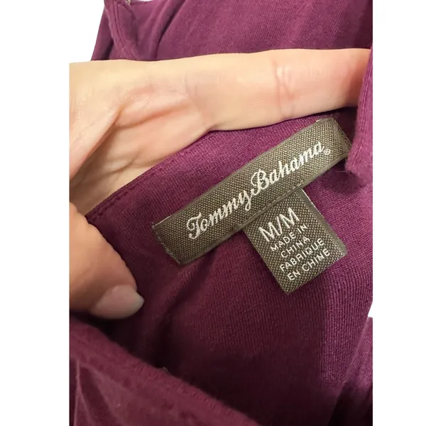 Tommy Bahama Purple Halter Maxi Dress‎ Plum Summer Medium - Image 3