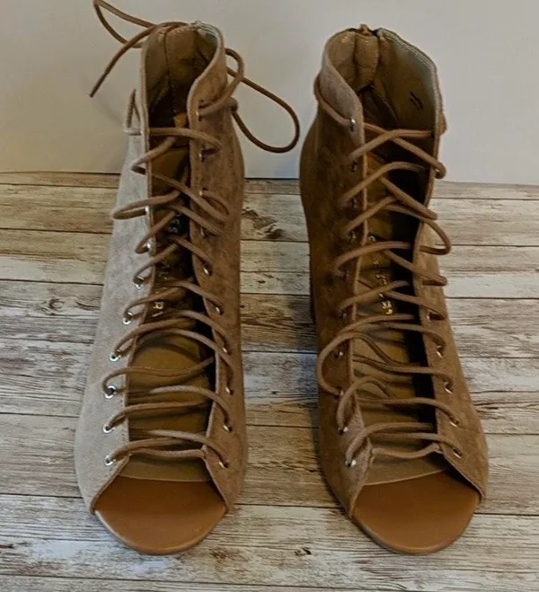 Chinese Laundry Biggest Lace Up Heel Booties - Image 5