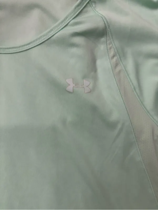 Under Armour Mint Green Long Sleeve Athletic Top - Image 3