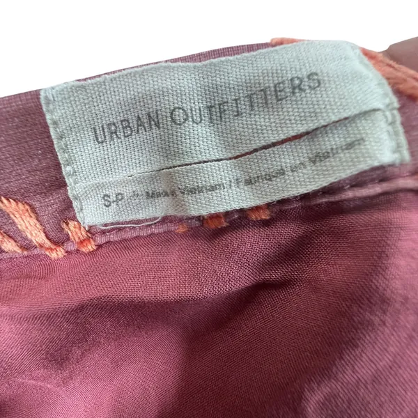 Y2K Urban Outfitters Vera Crushed Velvet Mini‎ Skirt Size S Tiered A-Line Flowy - Image 4