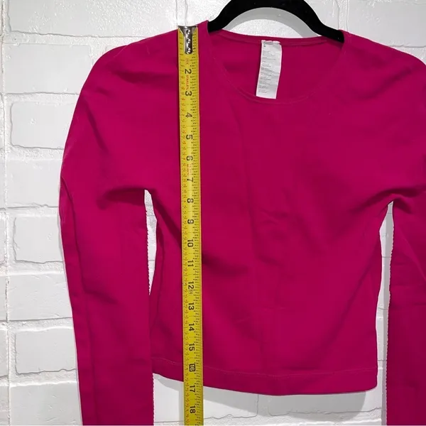 Fabletics Corey SculptKnit® Long-Sleeve Top in Very Berry Size Small - Image 13