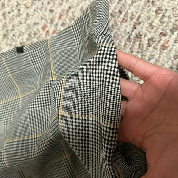 Wilfred by Aritzia Renee Plaid Pocket Mini Skirt in Cairo Gold- Size 2 - Image 3