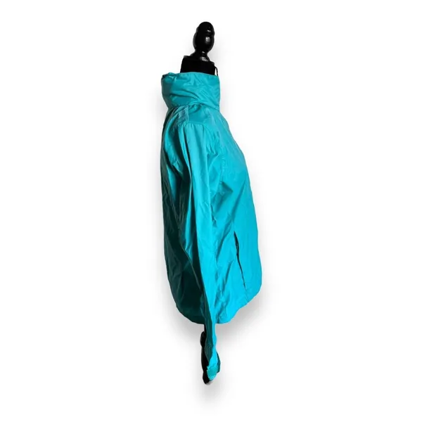Columbia Women's Teal Rain Jacket M Lightweight Hooded Windbreaker‎ Full Zip - Image 7