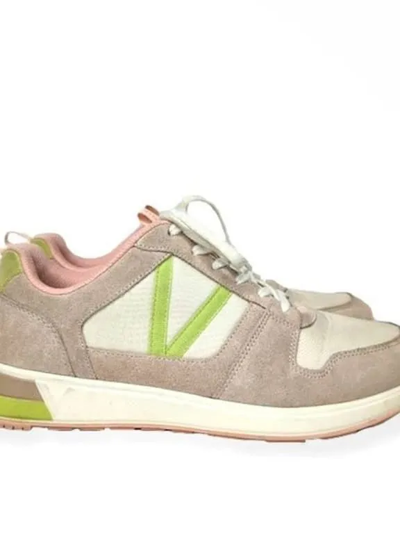 Vionic Blush Pink & Lime Green Accent Women's Sneakers - Image 2