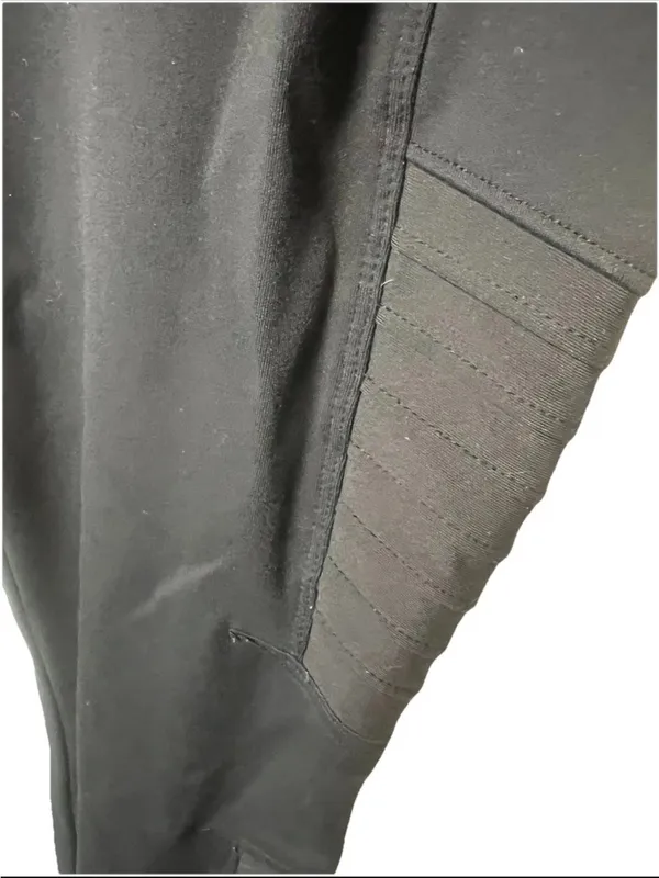 Athleta Delancey Moto Tight Pants Womens XL Black Leggings Zip Ankle Stretch - Image 3