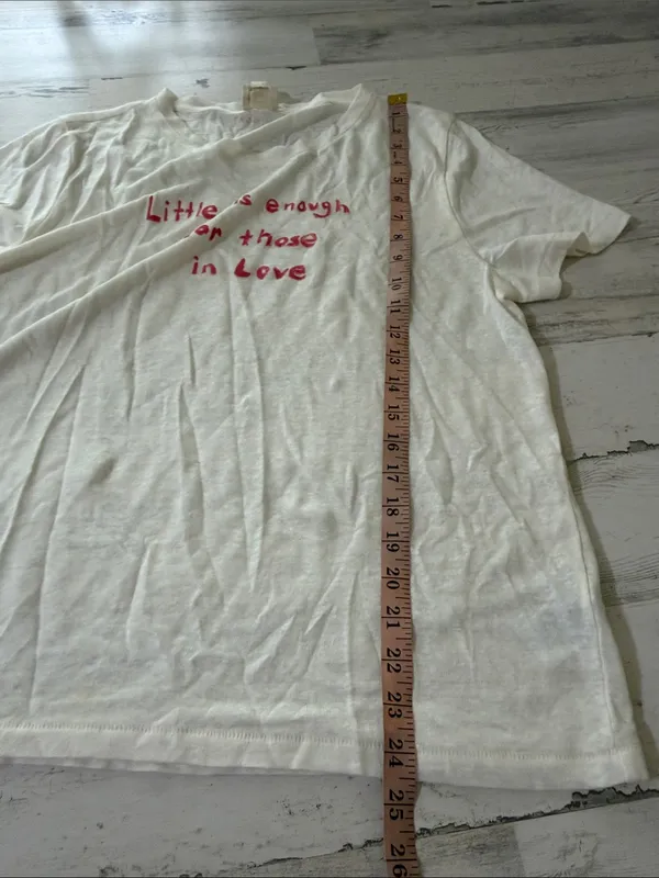 J. Crew White Short-Sleeve Namoda Linen Tee Size Large - Image 8