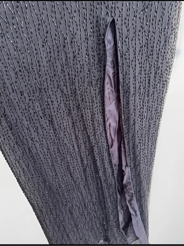 Alyce Designs Cascading Beads Formal Maxi Dress Gown 8 - Image 10