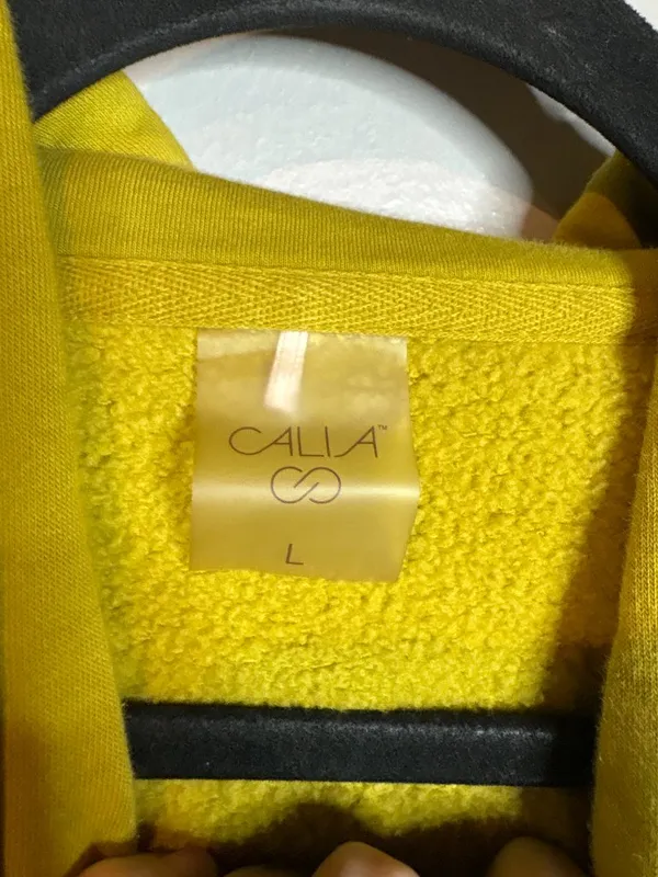 Calia Chartreuse Everyday Fleece Boxy hoodie - Image 4