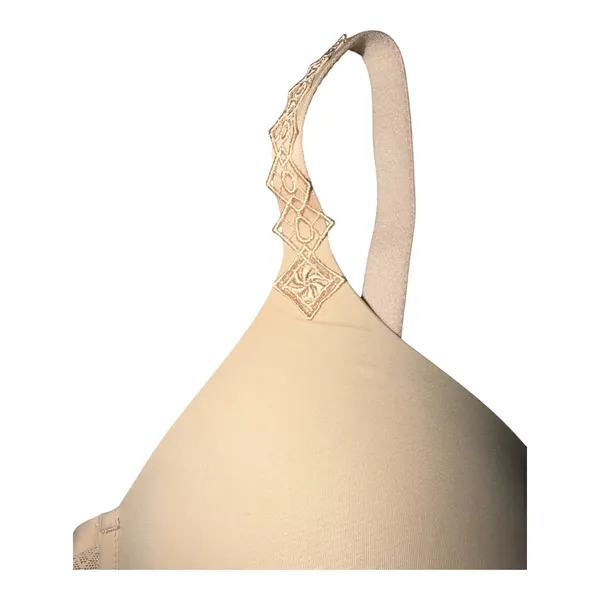 Simone Perele Muse Triangle Plunge Beige Bra, Size 34D Tan - Image 4