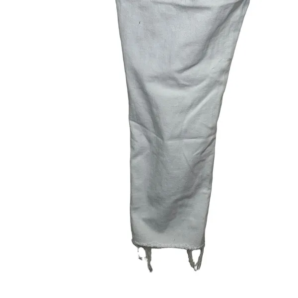 Madewell Women's Jeans‎ Ripped Skinny Cropped 9” High-Rise Denim White Size 36 - Image 7