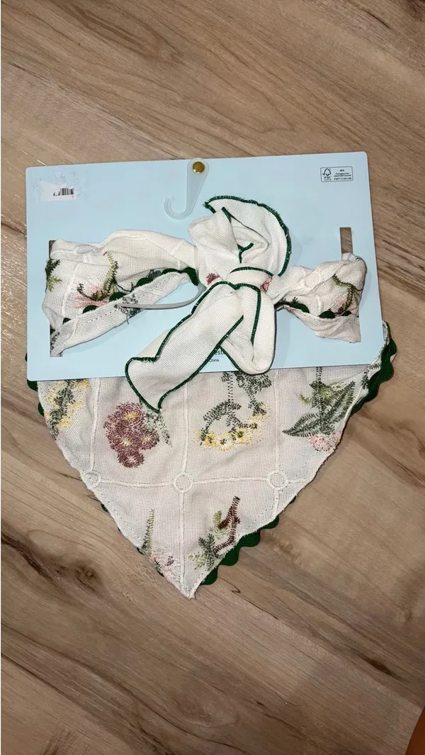 Piper K. Embroidered Hair Bandana - Image 2