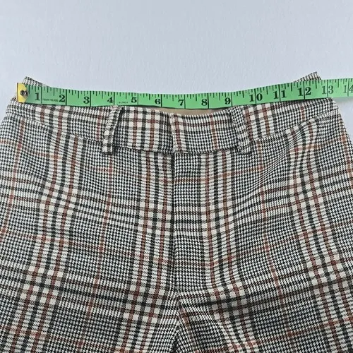 By Together Multicolor‎ High Rise Houndstooth Plaid Wide Leg Pants Size Small - Image 3